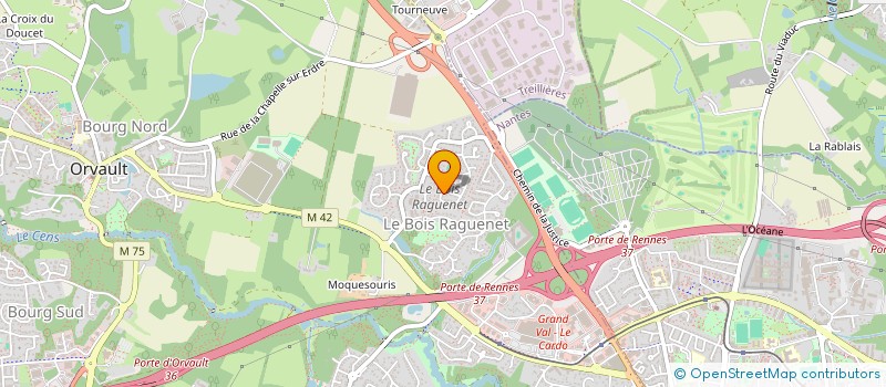 localisation de l'entreprise SCI JADE à ORVAULT