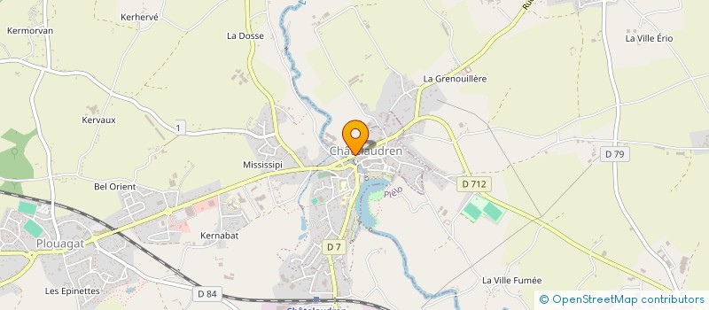 localisation de l'entreprise SCI JADE  CHATELAUDREN-PLOUAGAT