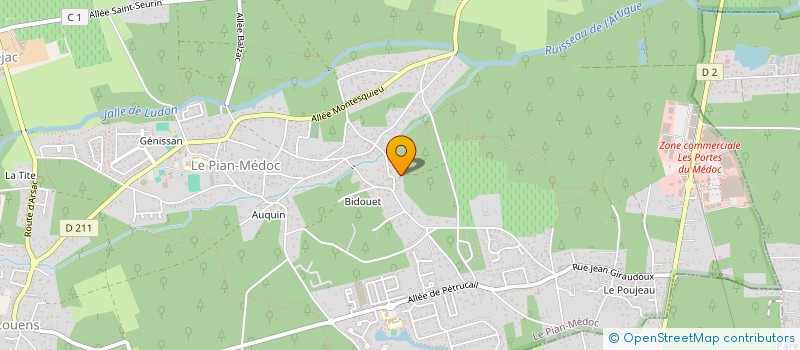 localisation de l'entreprise SCI JADE  LE PIAN-MEDOC