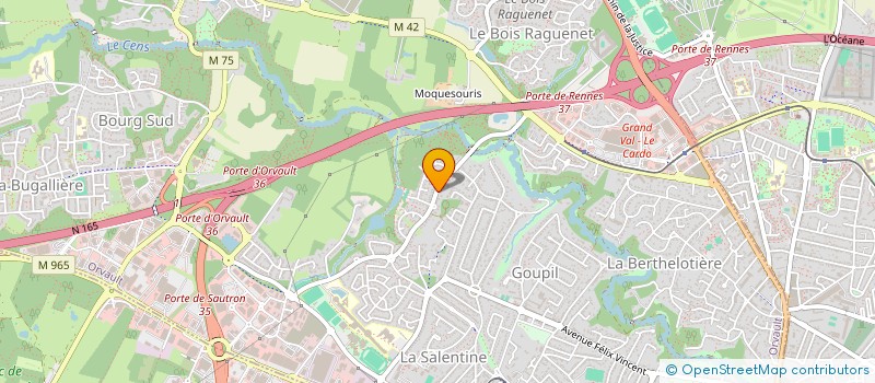 localisation de l'entreprise SCI JADE à ORVAULT