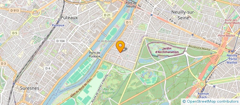 localisation de l'entreprise SCI JADE à NEUILLY-SUR-SEINE