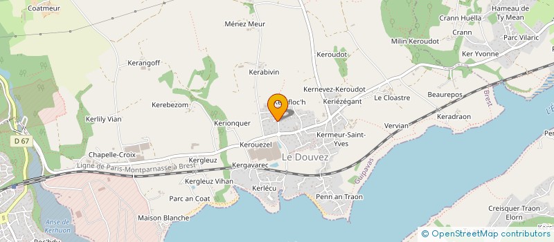 localisation de l'entreprise SCI JADE  GUIPAVAS