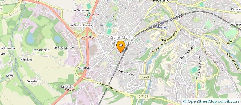 localisation de l'entreprise SCI JADE  MORLAIX