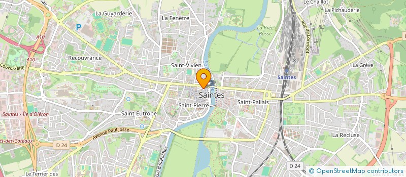 localisation de l'entreprise SCI JADE  SAINTES