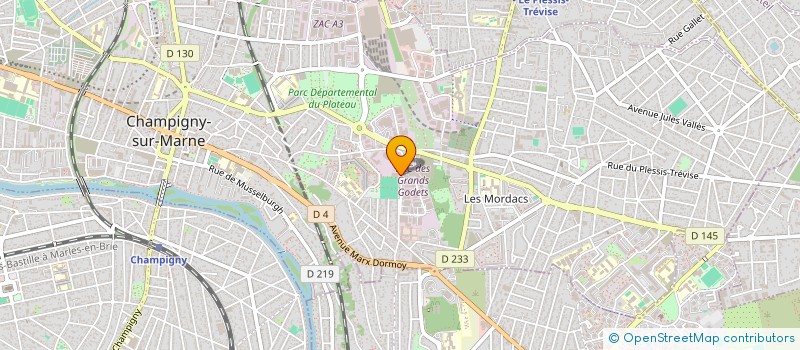 localisation de l'entreprise SCI JADE  CHAMPIGNY-SUR-MARNE