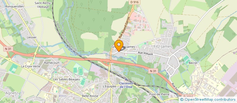 localisation de l'entreprise SCI JADE  FITZ-JAMES