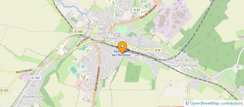 localisation de l'entreprise SCI JADE  SAINT-POL-SUR-TERNOISE