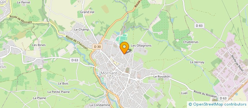 localisation de l'entreprise SCI JADE  MORNANT