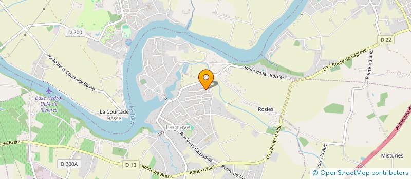 localisation de l'entreprise SCI JADE  LAGRAVE