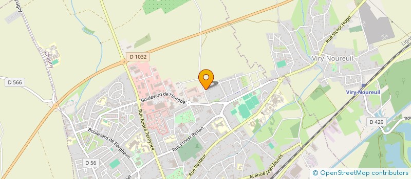 localisation de l'entreprise SCI JADE à CHAUNY