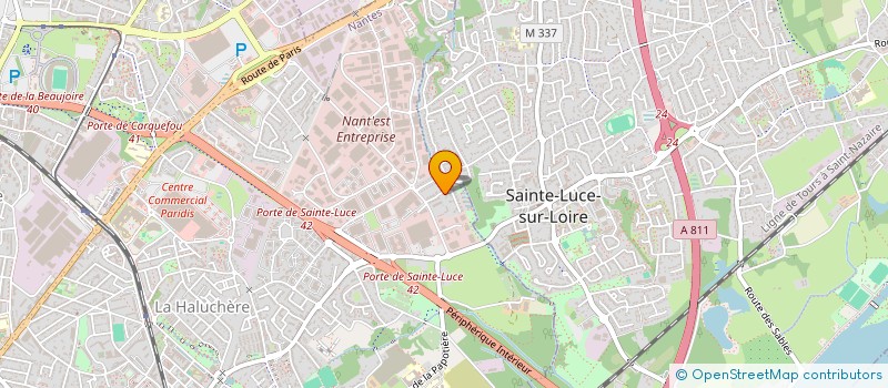 localisation de l'entreprise SCI JADE  NANTES
