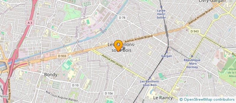 localisation de l'entreprise SCI JADE  LES PAVILLONS-SOUS-BOIS