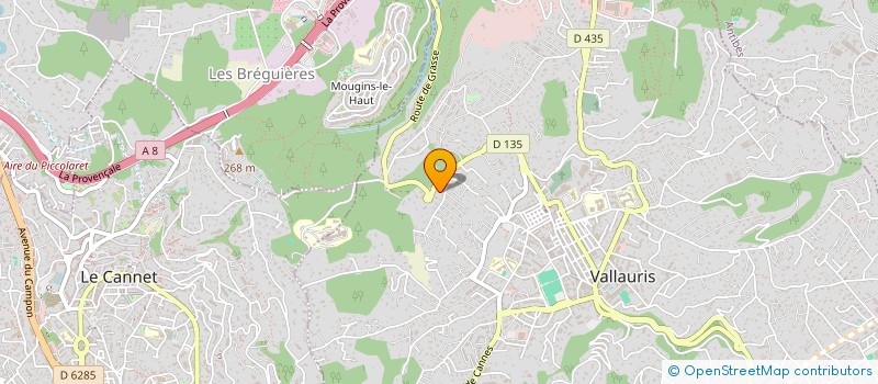 localisation de l'entreprise SCI JADE à VALLAURIS