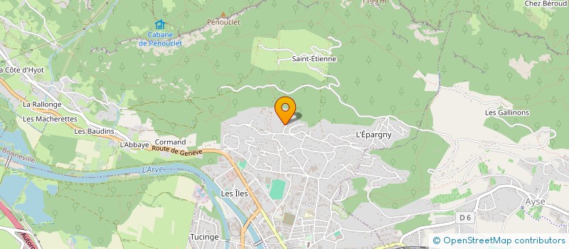 localisation de l'entreprise SCI JADE  BONNEVILLE