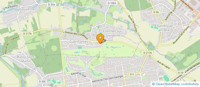 localisation de l'entreprise SCI JADE  GUERMANTES