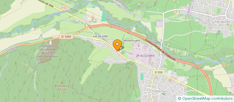 localisation de l'entreprise SCI JADE  CHATENOIS