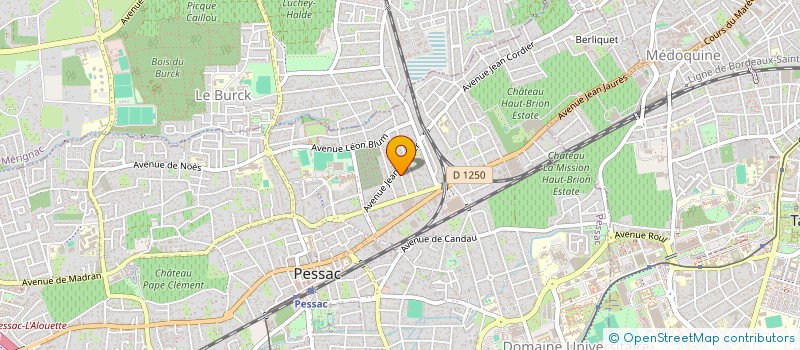 localisation de l'entreprise SCI JADE  PESSAC