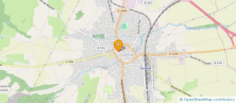 localisation de l'entreprise SCI JADE à GANNAT