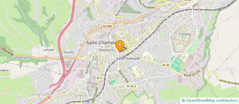 localisation de l'entreprise SCI JADE  SAINT-CHAMOND