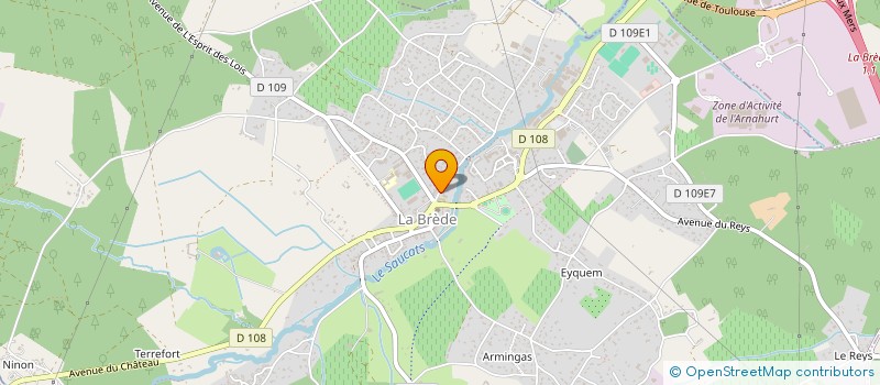 localisation de l'entreprise SCI JADE  LA BREDE