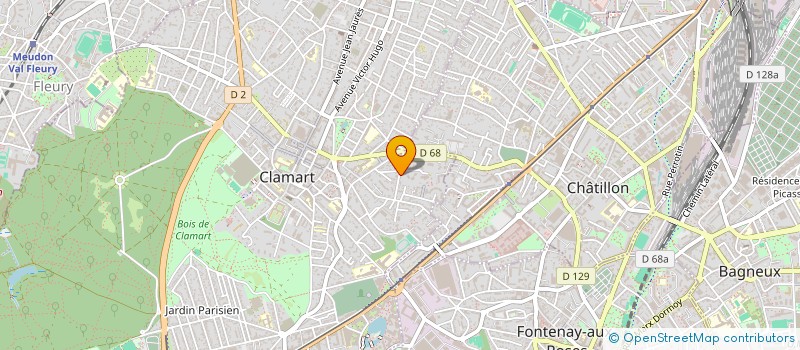 localisation de l'entreprise SCI JADE 96  CLAMART