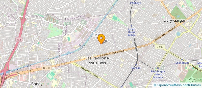 localisation de l'entreprise SCI JADE  LES PAVILLONS-SOUS-BOIS