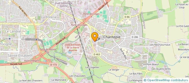 localisation de l'entreprise SCI JADE DU GOH LIEN  CHANTEPIE