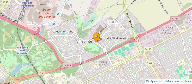 localisation de l'entreprise SCI JADE KA IMMOBILIER à VILLEPINTE
