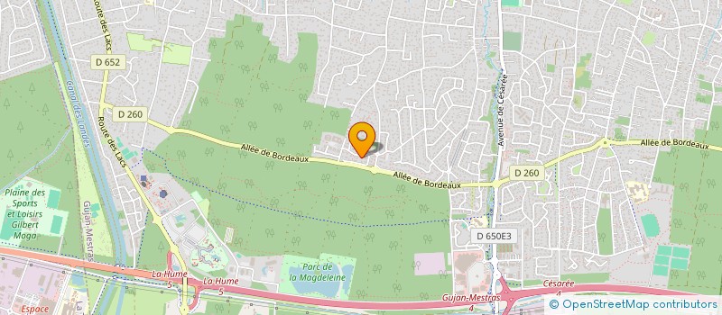 localisation de l'entreprise SCI  JADERICAL  GUJAN-MESTRAS