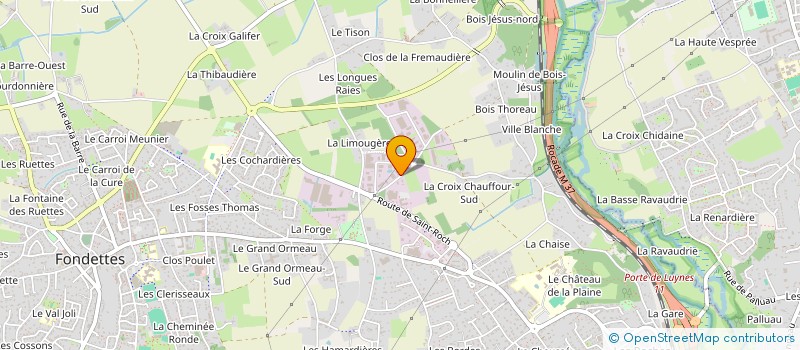 localisation de l'entreprise SCI JADEX à FONDETTES