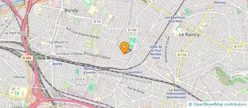 localisation de l'entreprise SCI JADIL  BONDY