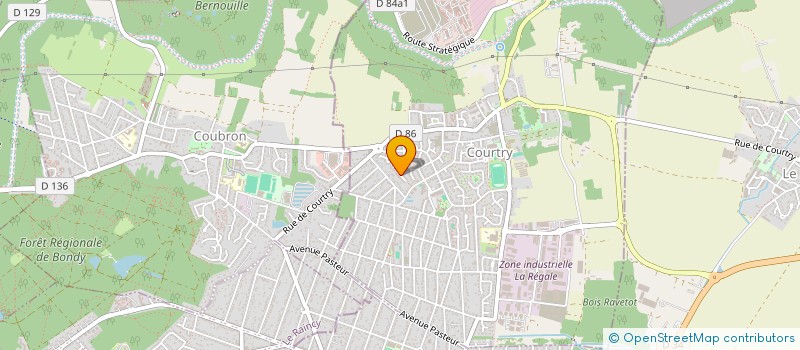 localisation de l'entreprise SCI JADNAT75  COURTRY