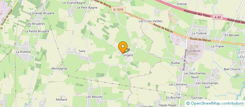 localisation de l'entreprise SCI JADO  SAINT-JEAN-SUR-VEYLE