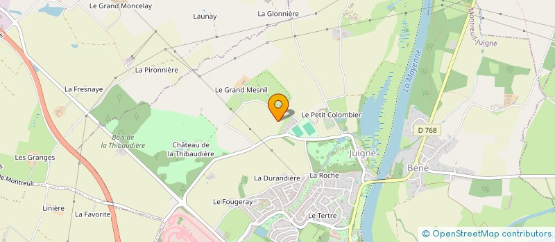 localisation de l'entreprise SCI JADOE  MONTREUIL JUIGNE