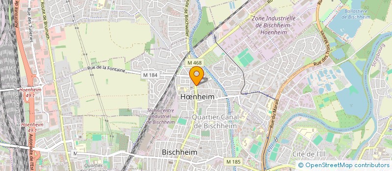 localisation de l'entreprise SCI JADOR  HNHEIM