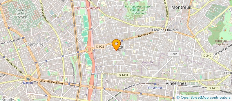 localisation de l'entreprise SCI JADOT-ANDRE à MONTREUIL