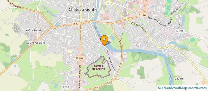 localisation de l'entreprise SCI JADOU  CHATEAU-GONTIER-SUR-MAYENNE