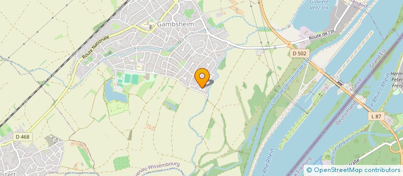 localisation de l'entreprise SCI JADRIEN  GAMBSHEIM