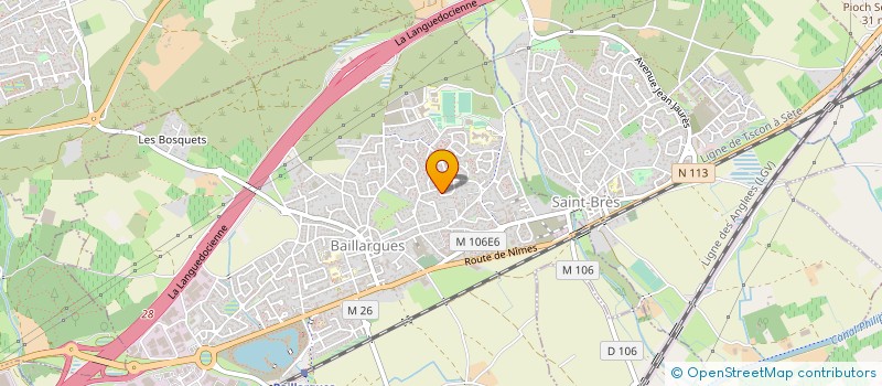 localisation de l'entreprise SCI JAEJ  BAILLARGUES