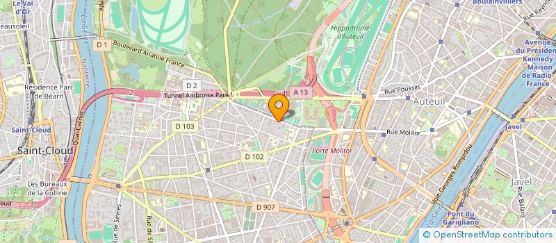 localisation de l'entreprise SCI JAELTO à BOULOGNE-BILLANCOURT