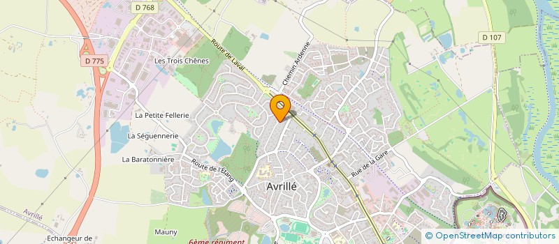 localisation de l'entreprise SCI JAERO  AVRILLE