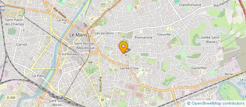 localisation de l'entreprise SCI JAF  LE MANS