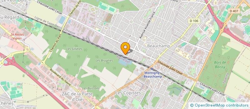 localisation de l'entreprise SCI JAFFIMMO  BEAUCHAMP