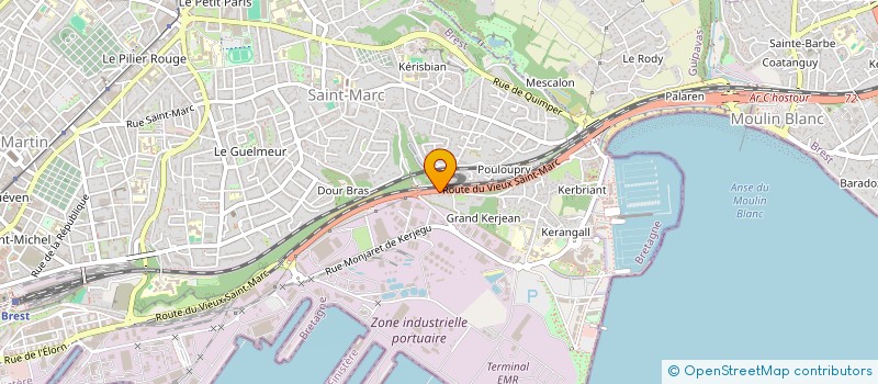 localisation de l'entreprise SCI JAFFRES  BREST