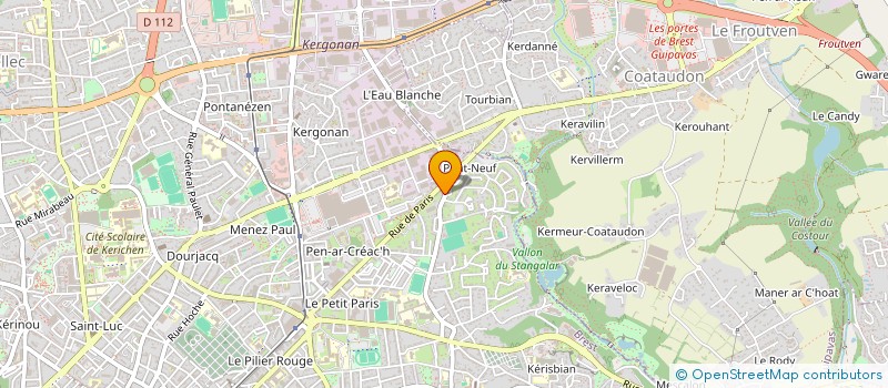 localisation de l'entreprise SCI JAFFRES  BREST