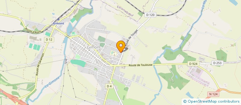 localisation de l'entreprise SCI JAFH  GIMONT