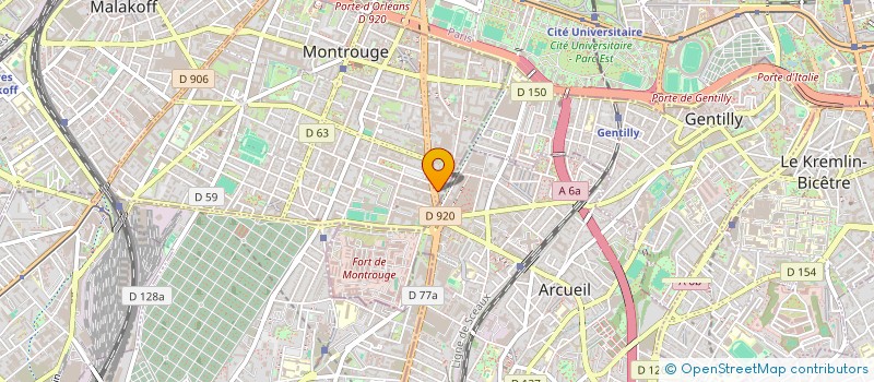 localisation de l'entreprise SCI JAFHAM  MONTROUGE