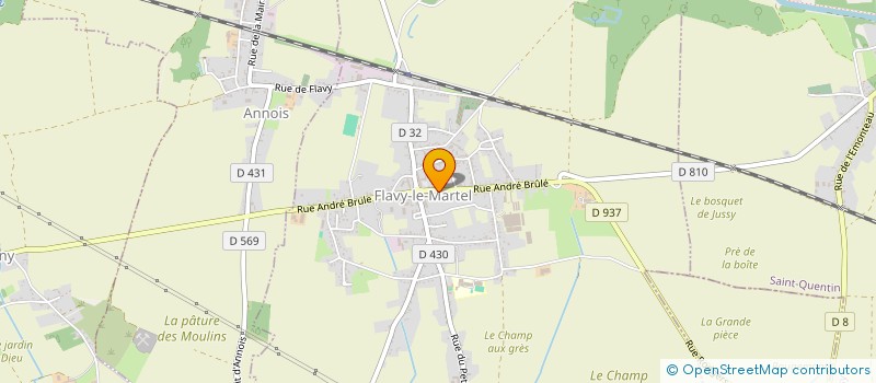 localisation de l'entreprise SCI JAFIEL à FLAVY-LE-MARTEL