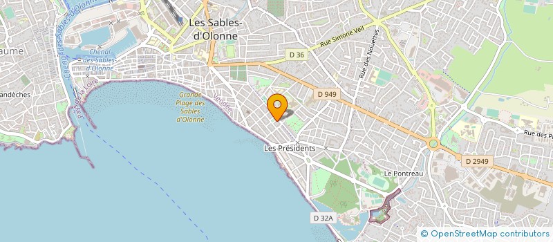 localisation de l'entreprise SCI JAFIMA à LES SABLES D'OLONNE