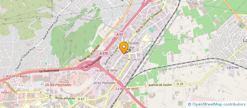 localisation de l'entreprise SCI JAFSK  LA GARDE